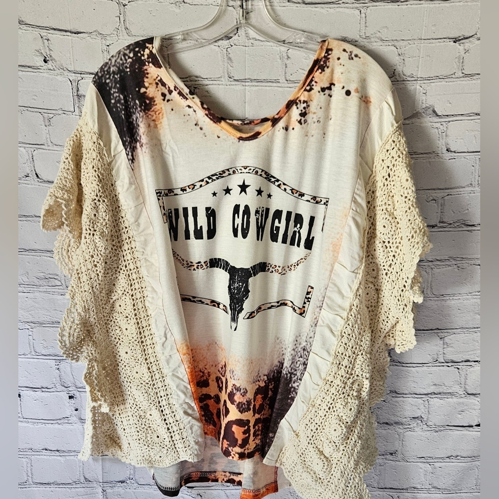 UPCYCLED Crochet Tee One Size